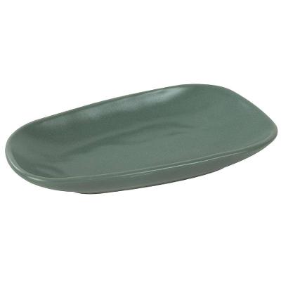 Prato Oval L’Hermitage Sumatra em Cerâmica 8,80 x 15,40 cm - Verde