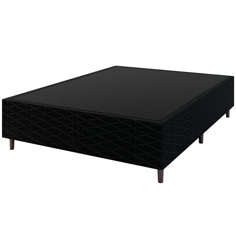 Base Box para Colchão de Casal Umaflex New Itália Black 38x138x188cm - Preto - 1