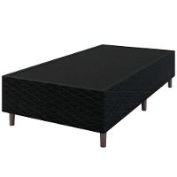 Base Box para Colchão de Solteiro Umaflex New Itália Black 38x88x188cm - Preto - 1