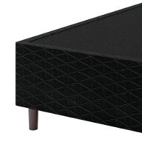 Base Box para Colchão de Solteiro Umaflex New Itália Black 38x88x188cm - Preto - 3