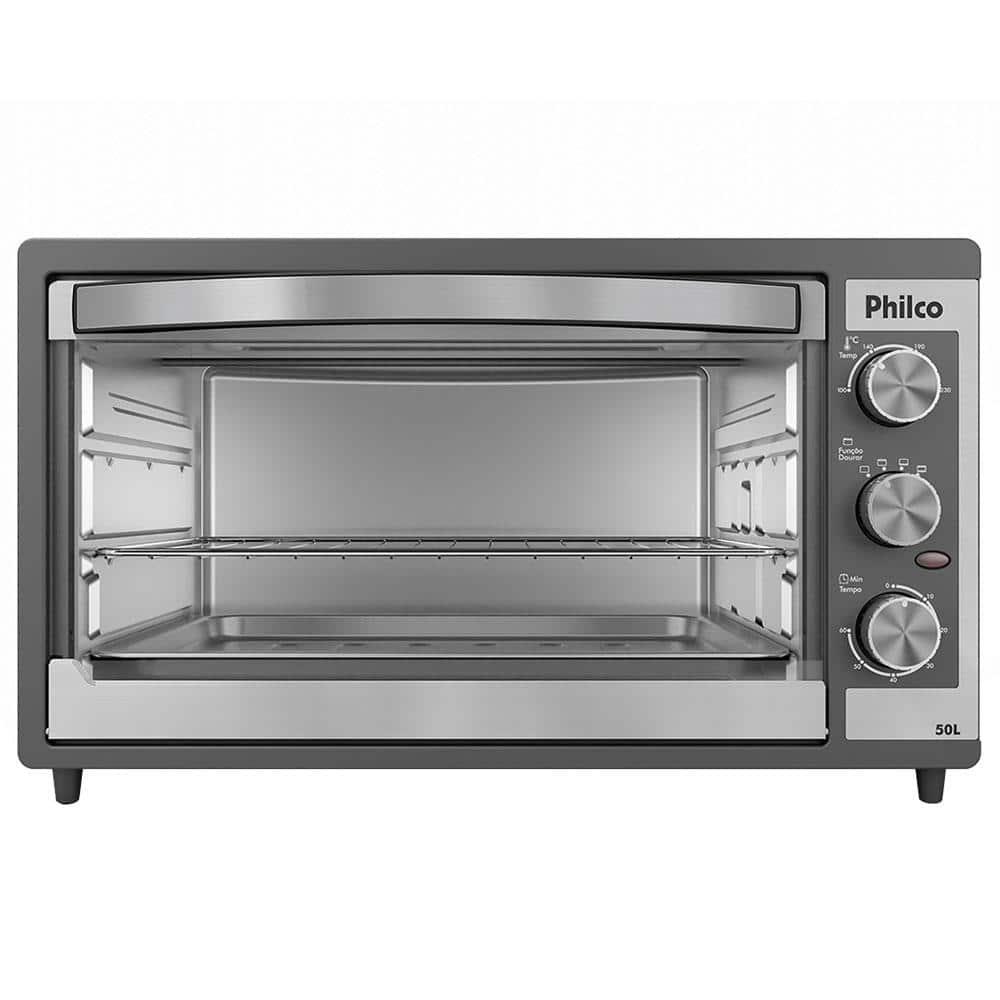 Forno Elétrico Philco PFE52P 50L Timer de 60 minutos Dupla Resistência Preto - 1
