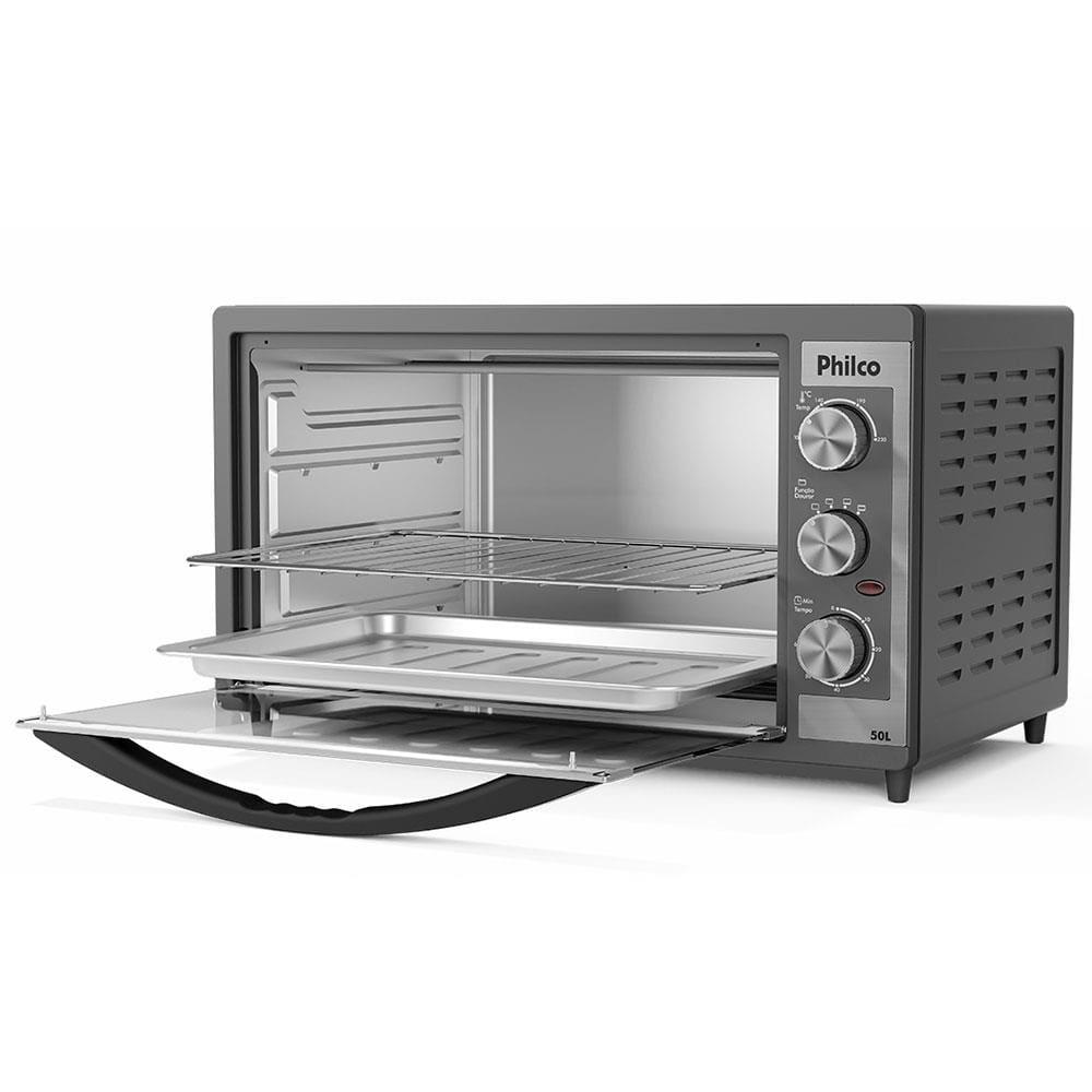 Forno Elétrico Philco PFE52P 50L Timer de 60 minutos Dupla Resistência Preto - 5