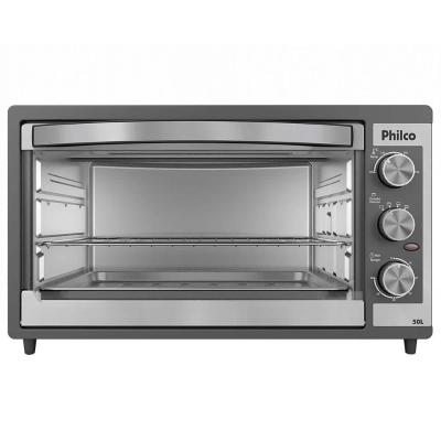Forno Elétrico Philco PFE52P 50L Timer de 60 minutos Dupla Resistência Preto