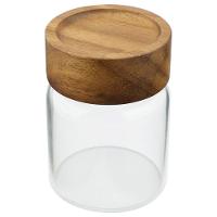 Porta Mantimento Dynasty em Vidro Borossilicato e Tampa em Madeira - 200ml - 1