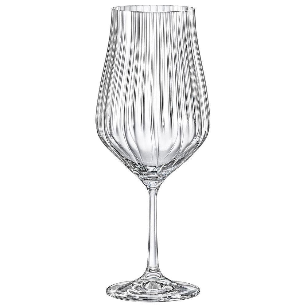 Conjunto de Taças para Água Bohemia Tulipa Optic em Cristal 550ml - 6 Peças - 2