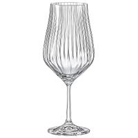 Conjunto de Taças para Água Bohemia Tulipa Optic em Cristal 550ml - 6 Peças - 2