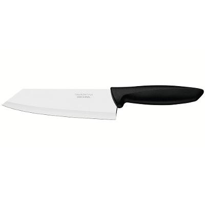 Faca 6" para Fatiar e Picar Tramontina Plenus em Aço Inox - Preto