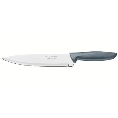 Faca 8" Chef Tramontina Plenus em Aço Inox - Cinza