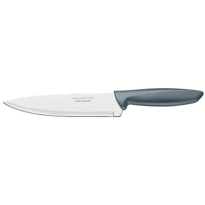 Faca 7" Chef Tramontina Plenus em Aço Inox - Cinza