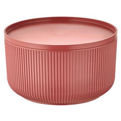 Travessa Redonda Dynasty Velout em Plástico com Tampa Marrom - 750ml