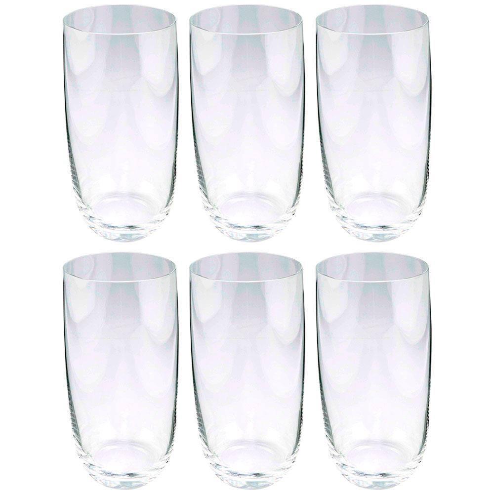 Conjunto de Copos Alto Jazz Fracalanza em Cristal 460ml - 6 Peças - 1