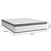 Colchão de Casal Umaflex New Itália com Molas Ensacadas e Pillow Top D26 - 25x138x188cm - Branco/Marrom - 3