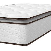 Colchão de Solteiro Umaflex New Itália com Molas Ensacadas e Pillow Top D26 - 25x88x188cm - Branco/Marrom - 3