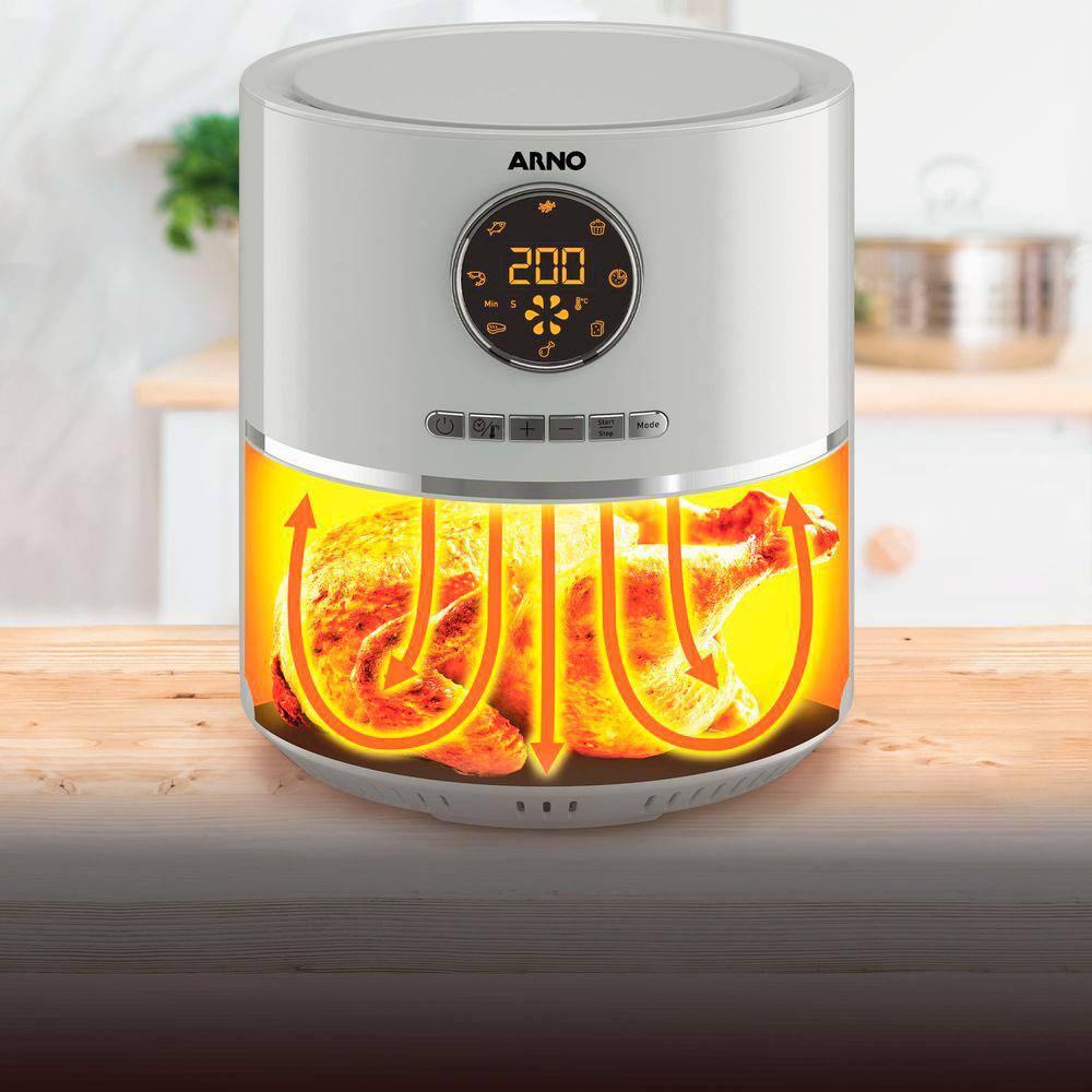 Fritadeira Elétrica Sem Óleo Air Fryer Arno Ultra UFRY 4,2L Digital - Grafite - 4