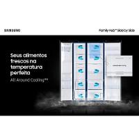 Geladeira Samsung Family Hub Side By Side RS58T5561B1 Digital Inverter Frost Free com Soundbar, Smart View, Bluetooth e Wi-Fi Black Inox Look – 585 L - 7