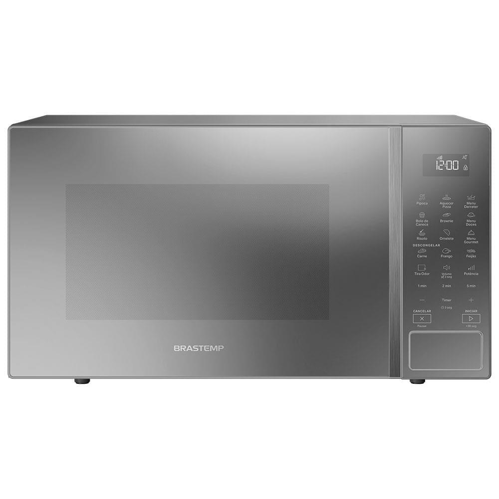 Forno de Micro-ondas Brastemp BMS46AR Alta Capacidade com 18 Receitas Pré-Programadas 32L - Prata - 2