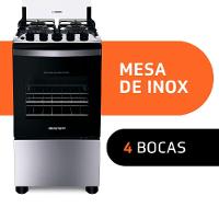 Fogão Brastemp 4 Bocas BFO4NBR Clean com Mesa de Inox, 2 Prateleiras Ajustáveis e Acendimento automático Bivolt – Inox - 5