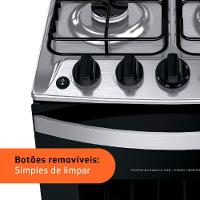 Fogão Brastemp 4 Bocas BFO4NBR Clean com Mesa de Inox, 2 Prateleiras Ajustáveis e Acendimento automático Bivolt – Inox - 11