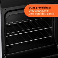 Fogão Brastemp 4 Bocas BFO4NBR Clean com Mesa de Inox, 2 Prateleiras Ajustáveis e Acendimento automático Bivolt – Inox - 17