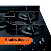 Fogão Brastemp 5 Bocas BFS5VCE com Mesa De Vidro e Turbo Chama Bivolt - Preto - 15
