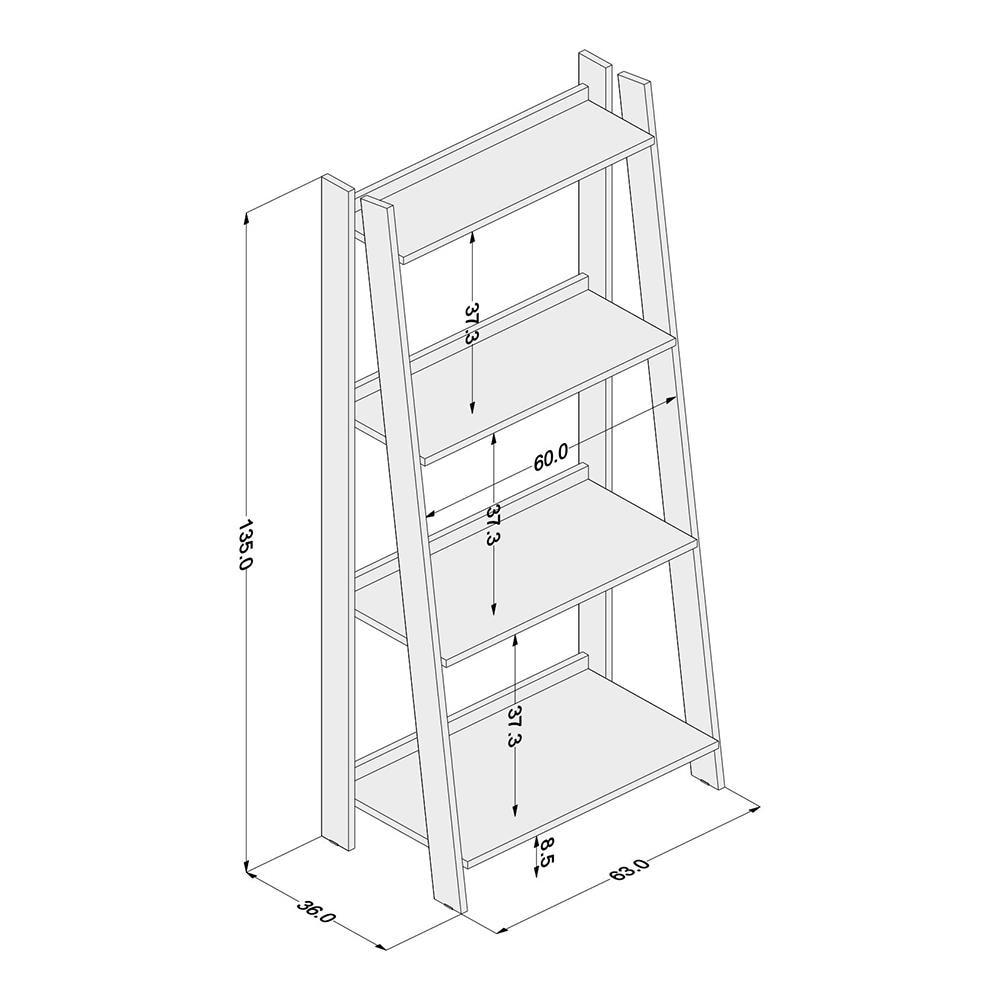Estante Politorno Delta 4 Prateleiras Branca - 7