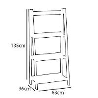 Estante Politorno Delta 4 Prateleiras Branca - 8