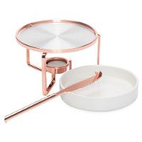 Rechaud para Queijo Fracalanza em Cerâmica com Faca em Aço Inox - Rose - 2