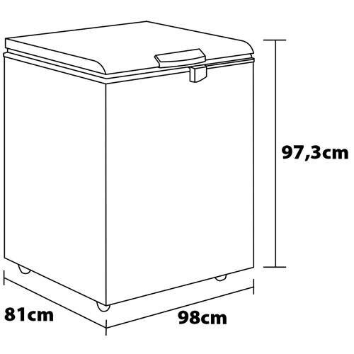 Freezer Horizontal Consul CHA31FB Pés com rodízio, 6 Níveis de temperatura e Degelo Manual - 309L - 8