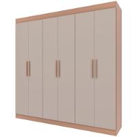 Guarda-Roupa Bartira Ville com 6 Portas e 2 Gavetas - 200,5cm de largura