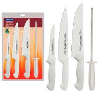 Conjunto de Facas para Churrasco Tramontina 24699825 em Aço Inox com Chaira - 4 Peças - 1