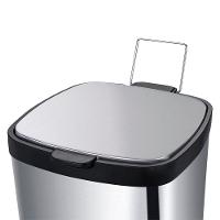 Lixeira Brinox com Pedal e Balde Frame 6 L - Inox - 2