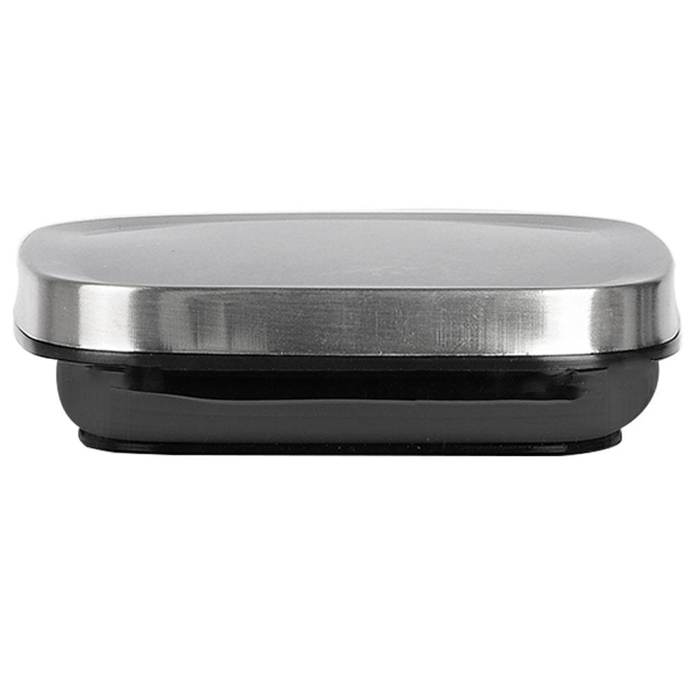 Porta Mantimentos Quadrado Dynasty em Vidro Borossilicato com Tampa de Metal Prata – 1,1 L - 3