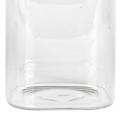 Porta Mantimentos Quadrado Dynasty em Vidro Borossilicato com Tampa de Metal Prata – 1,1 L - 4