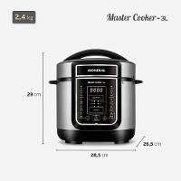 Panela Elétrica de Pressão Mondial Digital Master Cooker PE-40 3L - Preta/Inox - 9