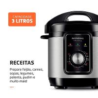 Panela Elétrica de Pressão Mondial PE-47 Pratic Cook 3L - Inox - 2