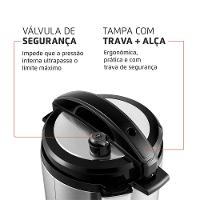 Panela Elétrica de Pressão Mondial PE-47 Pratic Cook 3L - Inox - 6