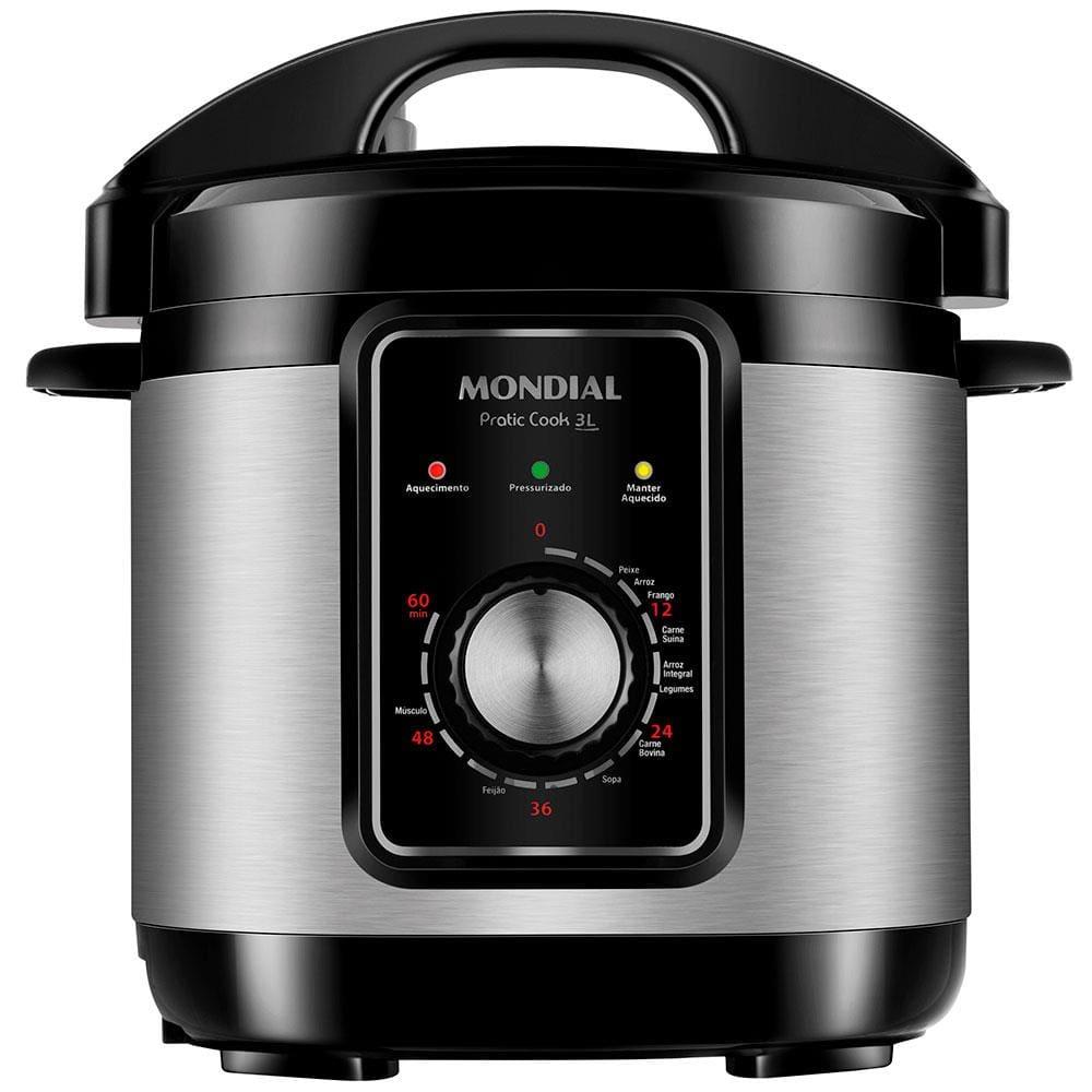 Panela Elétrica de Pressão Mondial PE-47 Pratic Cook 3L - Inox - 1