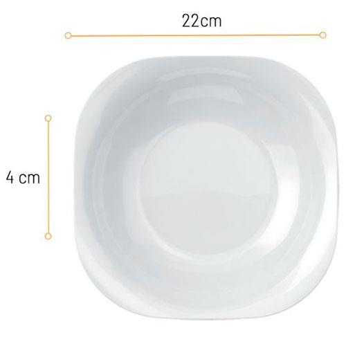 Aparelho de Jantar 12 Peças Nadir Plaza em Vidro Temperado - Branco - 4