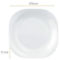 Aparelho de Jantar 12 Peças Nadir Plaza em Vidro Temperado - Branco - 3