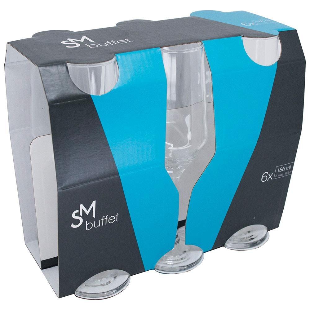 Conjunto de Taças para Champanhe SM Buffet 186 ml – 6 Peças - 3
