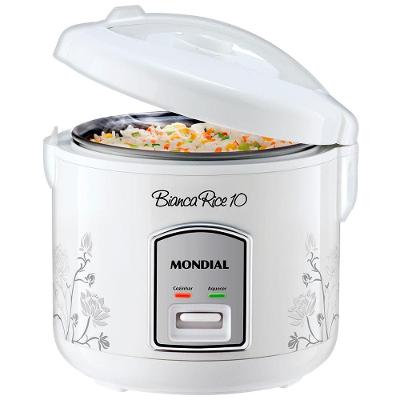 Panela Elétrica de Arroz Mondial Bianca Rice PE-10 10 Xícaras - Branca