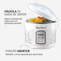 Panela Elétrica de Arroz Mondial Bianca Rice PE-10 10 Xícaras - Branca - 3