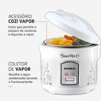 Panela Elétrica de Arroz Mondial Bianca Rice PE-10 10 Xícaras - Branca - 5