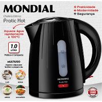 Chaleira Mondial Elétrica Pratic Hot com Capacidade 1 Litro CE-07 - Preta