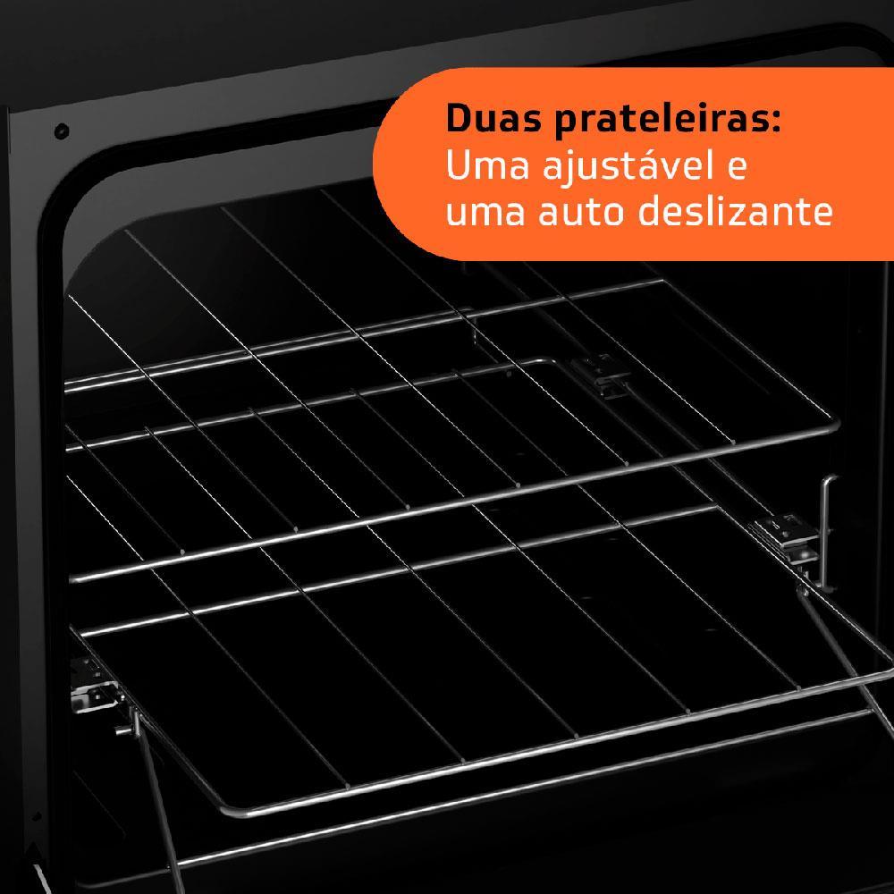 Fogão Brastemp 4 Bocas BFO4EBB com Mesa de Inox, Dupla Chama e Grades Individuais Bivolt – Branco - 9