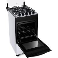 Fogão Brastemp 4 Bocas BFO4EBB com Mesa de Inox, Dupla Chama e Grades Individuais Bivolt – Branco - 2