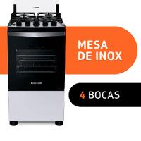 Fogão Brastemp 4 Bocas BFO4EBB com Mesa de Inox, Dupla Chama e Grades Individuais Bivolt – Branco - 3