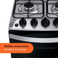 Fogão Brastemp 4 Bocas BFO4EBB com Mesa de Inox, Dupla Chama e Grades Individuais Bivolt – Branco - 7