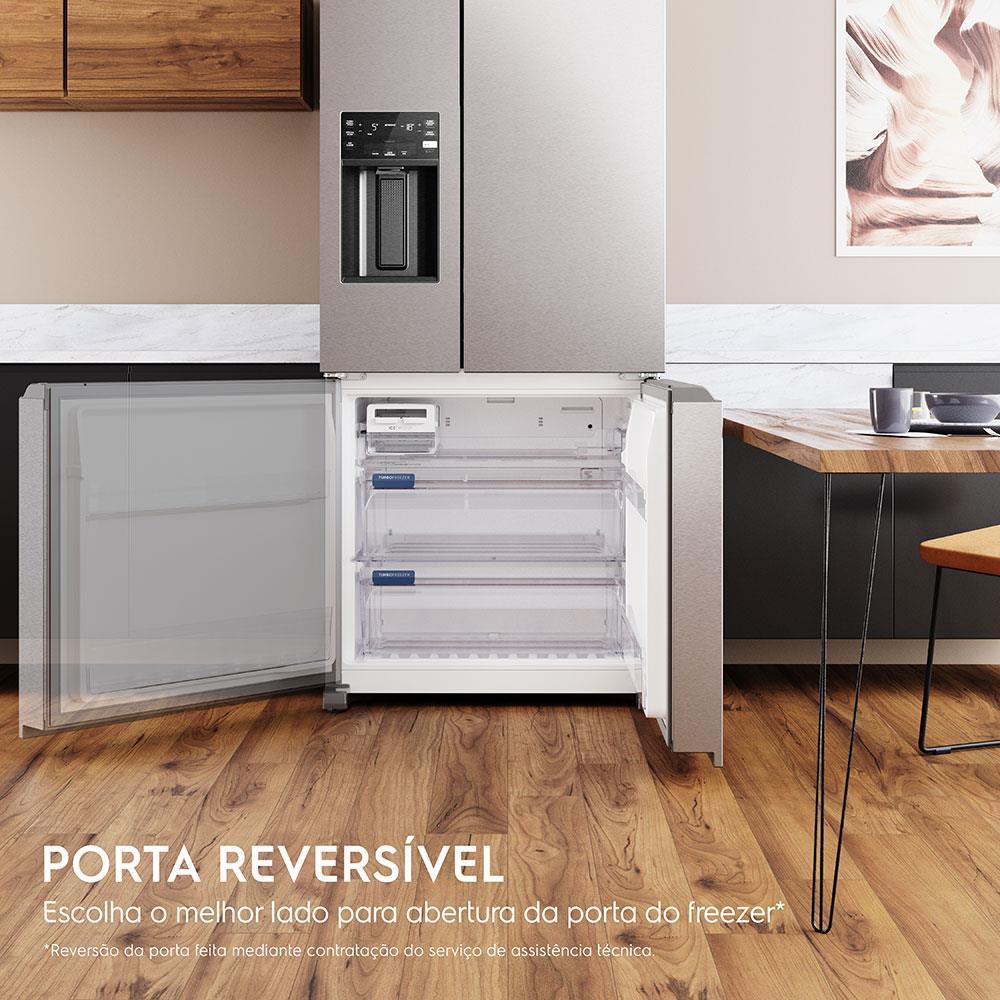 Geladeira Electrolux Multidoor Efficient IM8IS Frost Free com Tecnologia Inverter, AutoSense e Dispenser de Água e Gelo 540 L – Inox - 6