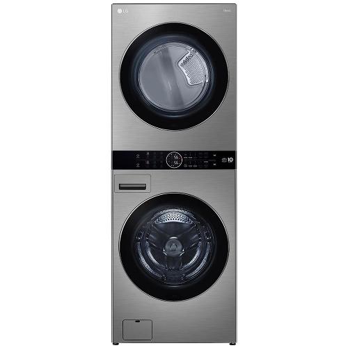 Lava e Seca Smart LG WashTower WK17VS6A 17 Kg Aço Escovado com Inteligência Artificial AIDD - 220V
